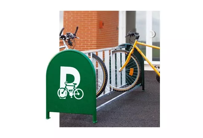 Support à vélo 16 places, rack à vélo en acier galvanisé