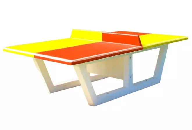 table ping pong béton armé multicolor