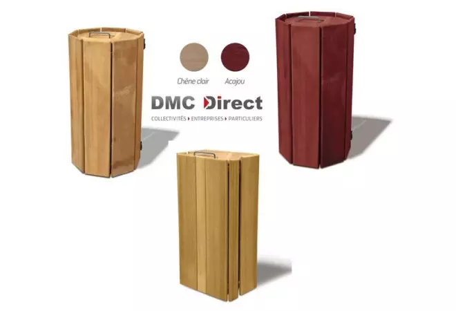  Corbeille Séville en bois exotique 100 Litres - DMC Direct