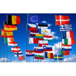 Pavillons officiels des pays de l'Europe à hisser sur un mât - DMC Direct