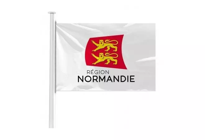 Drapeau Officiel horizontal - Région Normandie - à hisser sur un mât - DMC Direct
