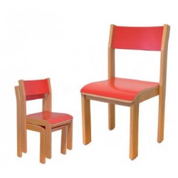 Chaise pour maternelle empilable en bois Louanne - DMC Direct
