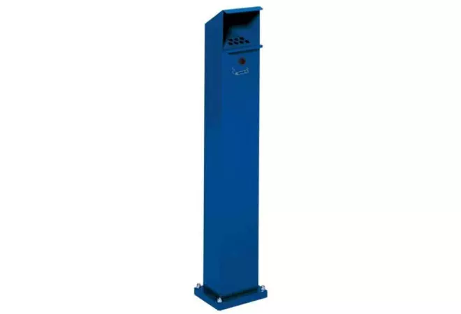 Cendrier colonne extérieur - bleu - DMC Direct