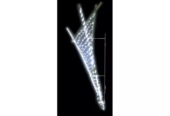 Visuel de La Voile Nébuleuse lumineuse structure bambou pour candélabre - Illumination de Noël - DMC Direct