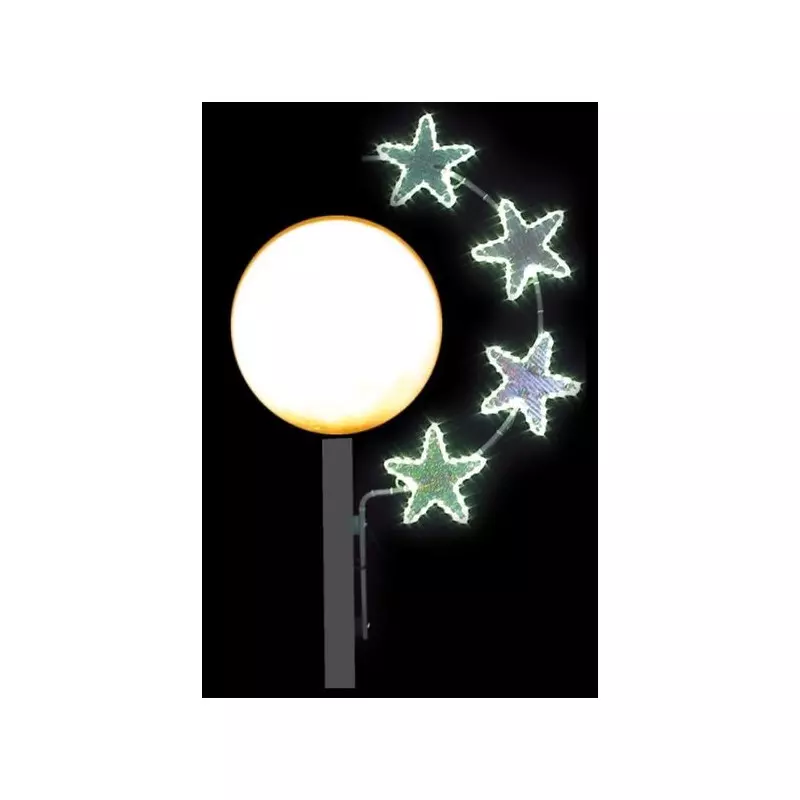 Visuel Illumination Étoile Stellaire pour lampadaire boule de ville - DMC Direct