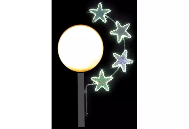 Visuel Illumination Étoile Stellaire pour lampadaire boule de ville - DMC Direct