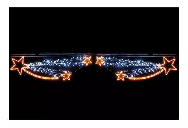 Visuel de la voûte de rue : Féerie d'étoiles filantes à LED - DMC Direct