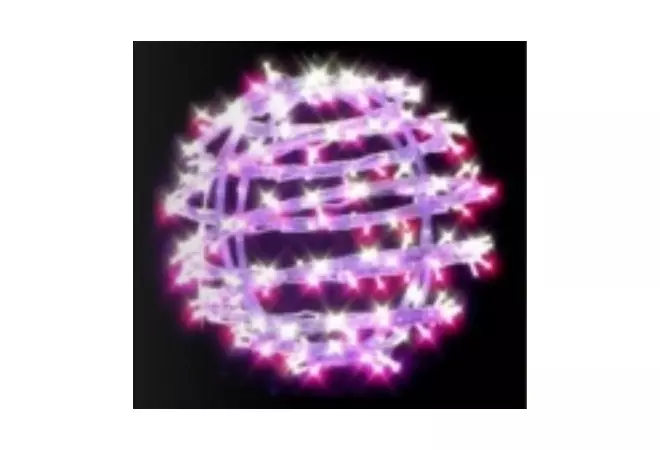 Visuel de la sphère lumineuse colorée à suspendre - DMC Direct