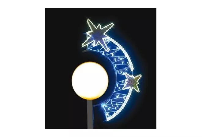 Visuel du décor Arc d'étoiles de Noël pour lanterne Boule - DMC Direct