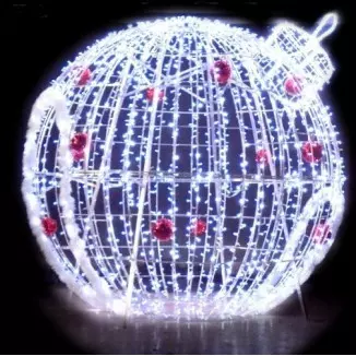 Igloo boule lumineuse - décor extérieur 3D pour ville
