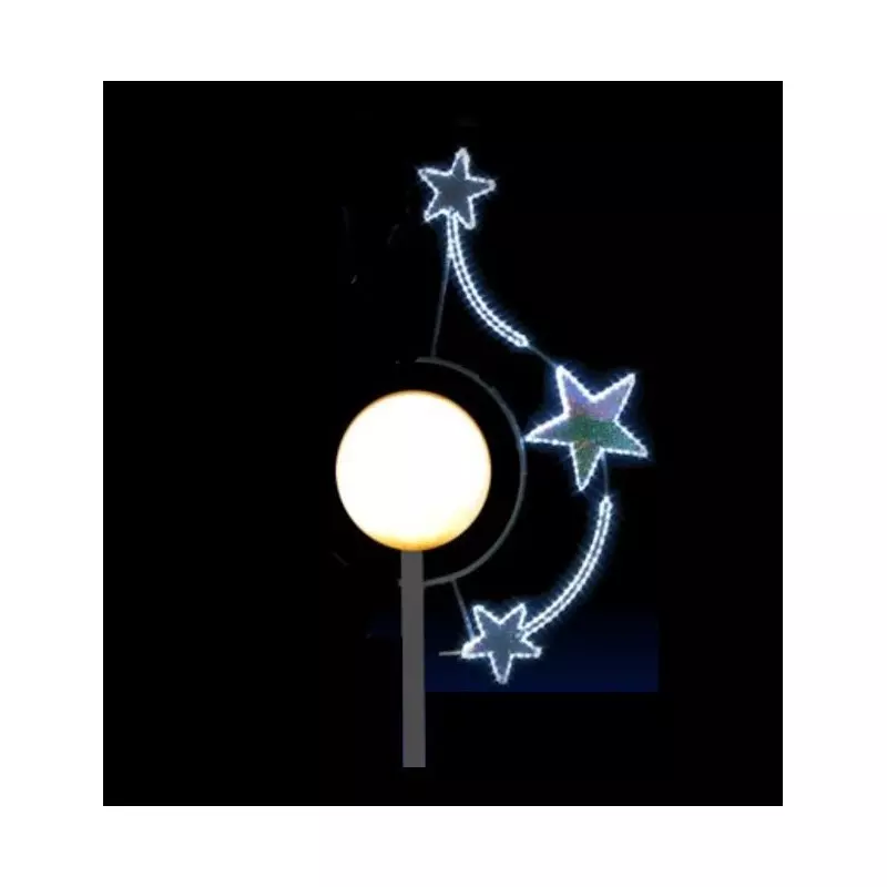 Décor pour lanterne boule : Illumination Étoile en ronde - DMC Direct