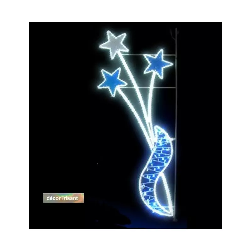 Visuel du luminaire de ville : bouquet stellaire décor de Noël - DMC Direct