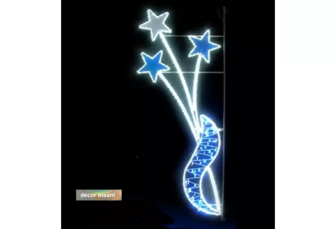 Visuel du luminaire de ville : bouquet stellaire décor de Noël - DMC Direct