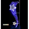 Image du décor de Noël scintillant de ville : Tornade d'étoiles irisées bleues - DMC Direct