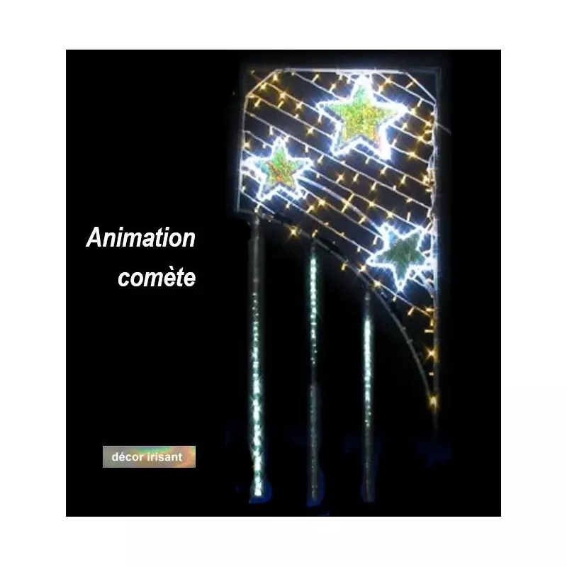 Visuel du décor animé fondant givré avec animation comète - DMC Direct