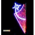 Visuel du décor de Noël Frisson rouge irisant pour collectivités - DMC Direct
