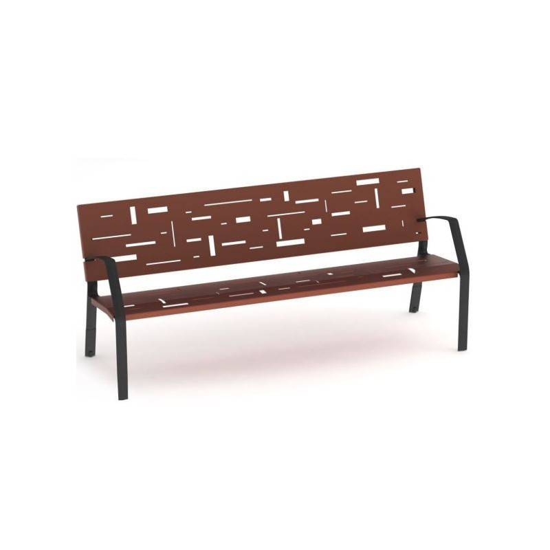 Banc Public En Metal Banc Public En Acier Banc Public Design En Metal Abstract Dmc Direct