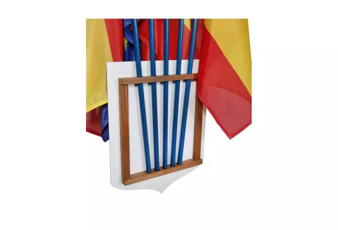 Porte-drapeaux écusson tricolore + RF gamme "Bon Plan"