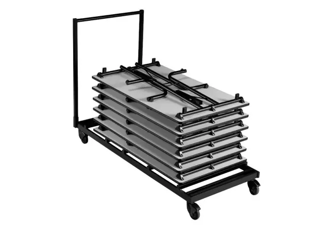 Chariot pour table pliante rectangle ou carrée