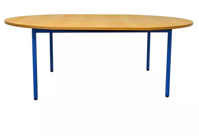 Table ovale pour école acier et stratifié ou mélaminé