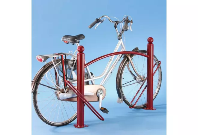 Barrière vélo de coloris rouge ou vert