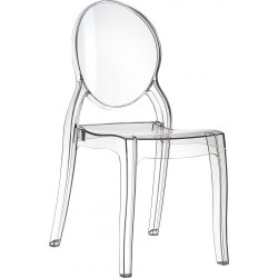 Chaise transparente en polycarbonate