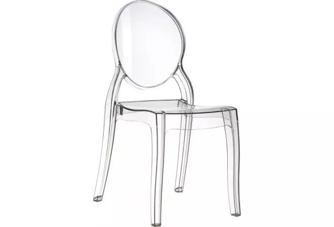 Chaise transparente en polycarbonate