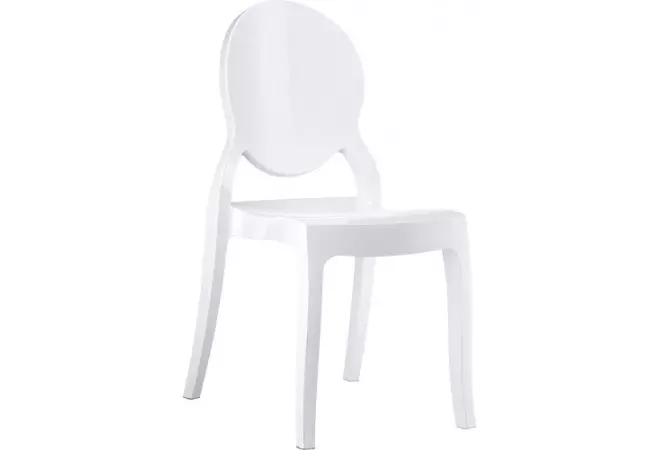Chaise blanche en polyamide très tendance