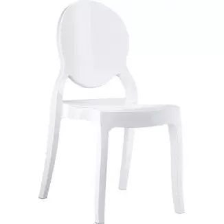 Chaise blanche en polyamide très tendance