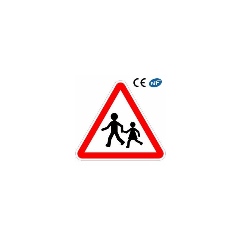 Panneau De Route Danger Enfants A Proximite A13a Panneau En Aluminium 3 Dimensions