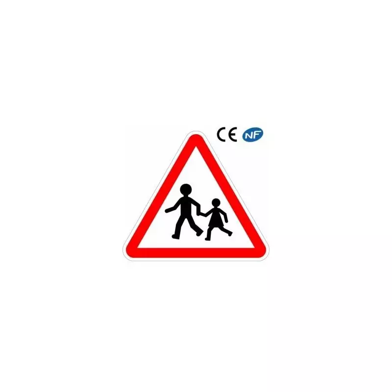 Panneau routier enfants a proximité danger (A13a)