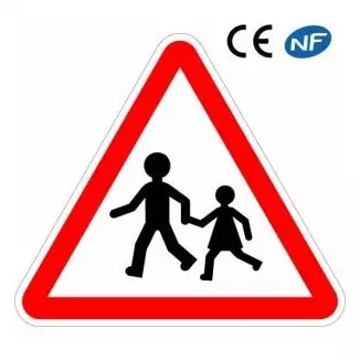 Panneau routier enfants a proximité danger (A13a)