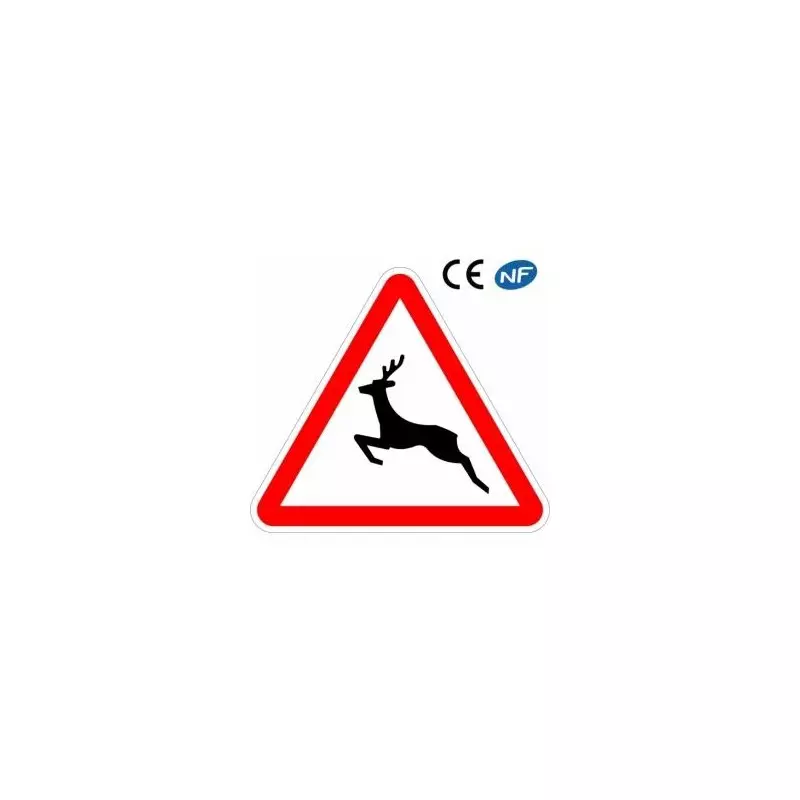 Panneau de signalisation de traversée d'animaux sauvages (A15b)