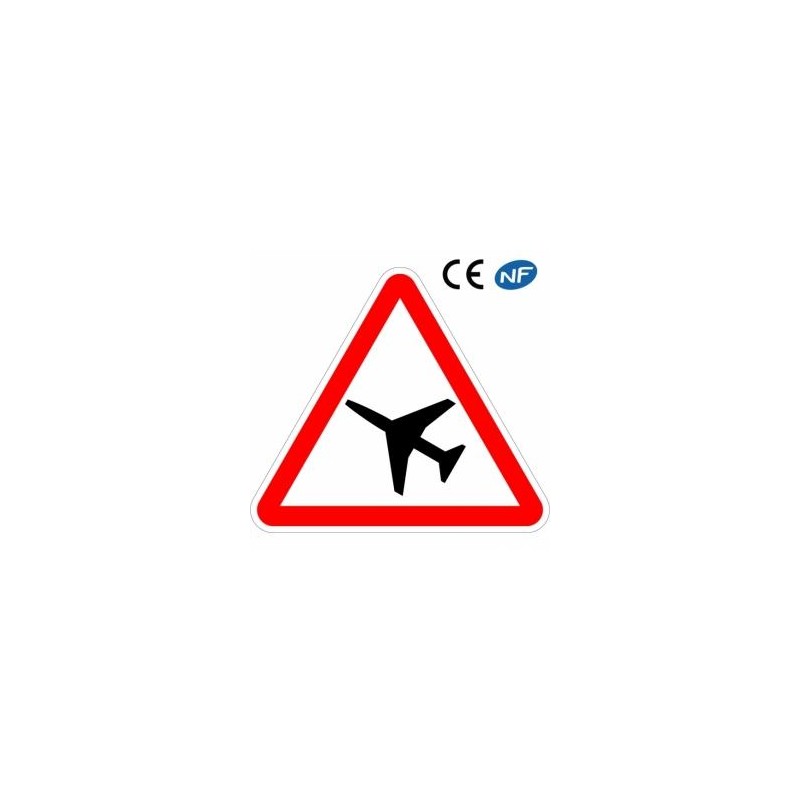 Erreur De Lecture Veuillez Réessayer Ultérieurement Panneau code de la route signalant la traversée d'une aire de danger