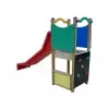 Petit toboggan et son accès par mur d'escalade pour enfants de 2 à 6 ans