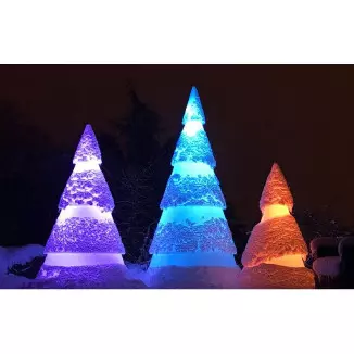 Sapin de Noël en polyéthylène lumineux - 250 cm