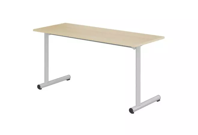 Table scolaire Pieds ronds : 130x50 cm