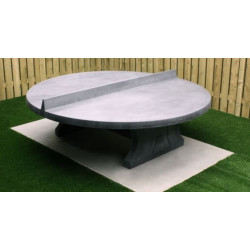 Table ping pong ronde en béton - Gris anthracite