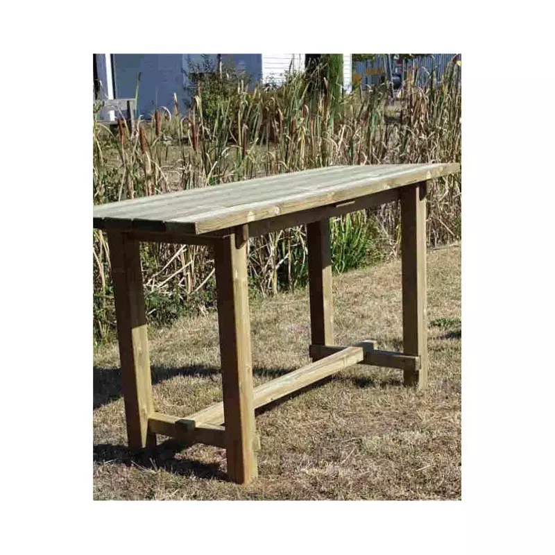 Table haute mange debout en bois