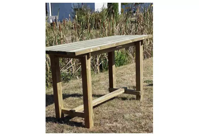 Table haute mange debout en bois