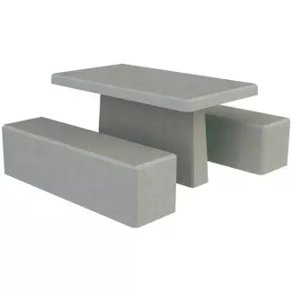 Triton, la table en béton armé et ses 2 bancs