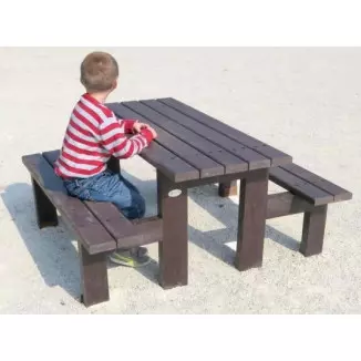 Table pique-nique enfants en recyclé Parc