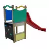 Petit toboggan et son accès par mur d'escalade pour enfants de 2 à 6 ans