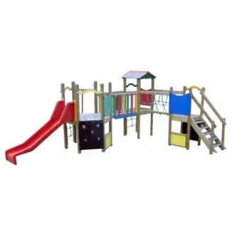 Structure multijeux pour enfants de 2-6ans. écoles, parc de jeux