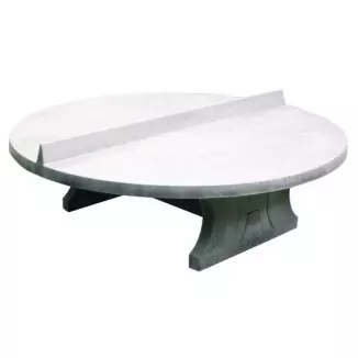 Table ping-pong ronde en béton - Gris anthracite