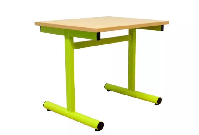 Table/bureau pour crèche et école maternelle. Déclinaisons de couleurs et de tailles