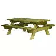 Table pique nique en bois massif