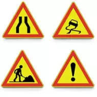 Panneaux de signalisation de chantier