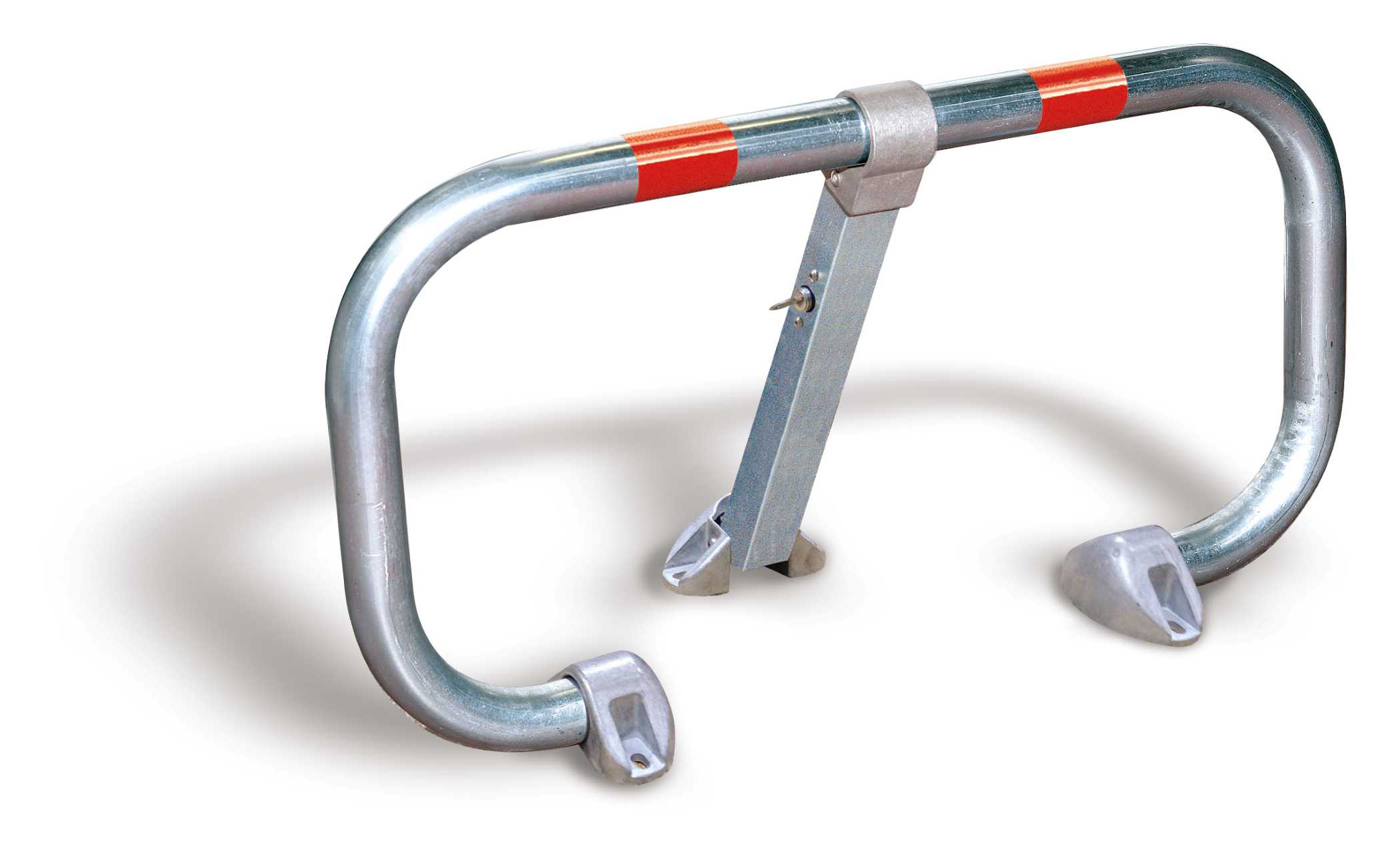 arceau métallique avec bandes réfléchissantes rouges
