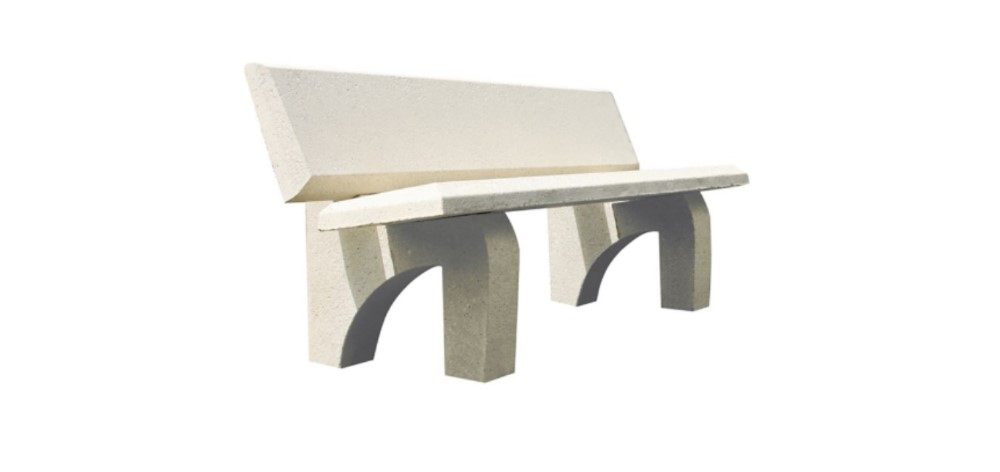 banc public béton